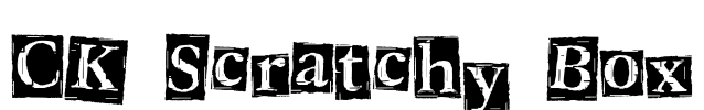 CK Scratchy Box Font Image