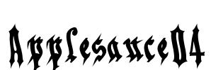 Applesauce04 Font Image