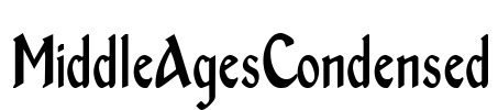 MiddleAgesCondensed Font Image