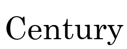 Century Font Image