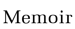 Memoir Font Image