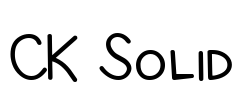 CK Solid Font Image