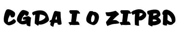 CgDavisonZipBd Font Image