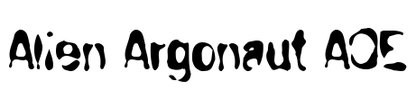 Alien Argonaut AOE Font Image