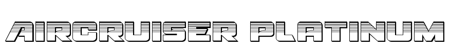 Aircruiser Platinum Font Image