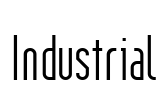 Industrial Font Image