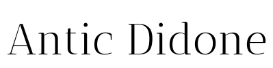 Antic Didone Font Image