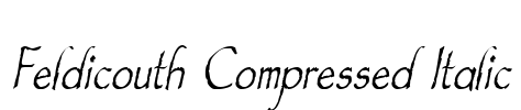 Feldicouth Compressed Italic