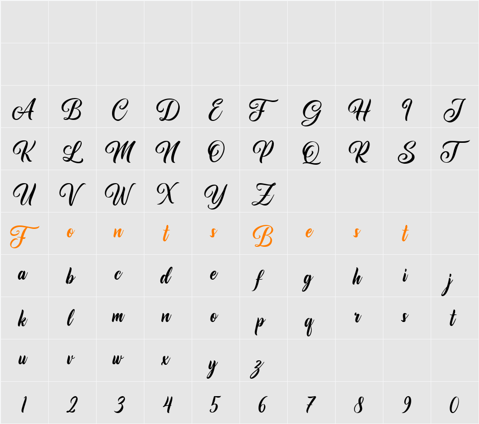 Le chant des Albatros Character Map