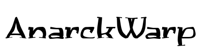 AnarckWarp Font Image