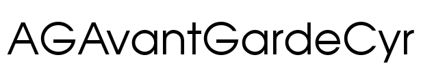 AGAvantGardeCyr Font Image