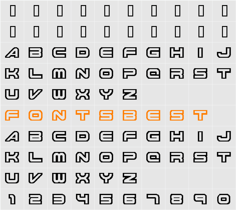 JI-Dozers Character Map