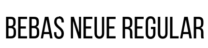 Bebas Neue Regular Font Image