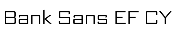 Bank Sans EF CY Font Image