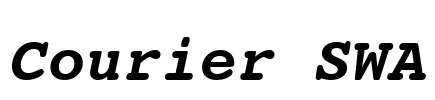 Courier SWA Font Image