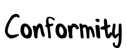 Conformity Font Image