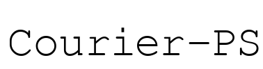 Courier-PS Font Image