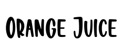 Orange Juice Font Image