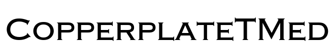 CopperplateTMed Font Image