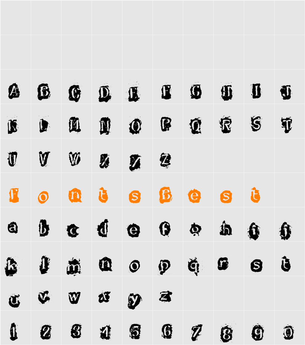 DF-Stromboli Character Map