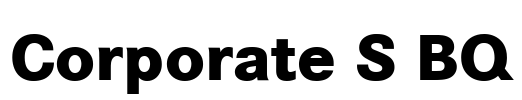 Corporate S BQ Font Image