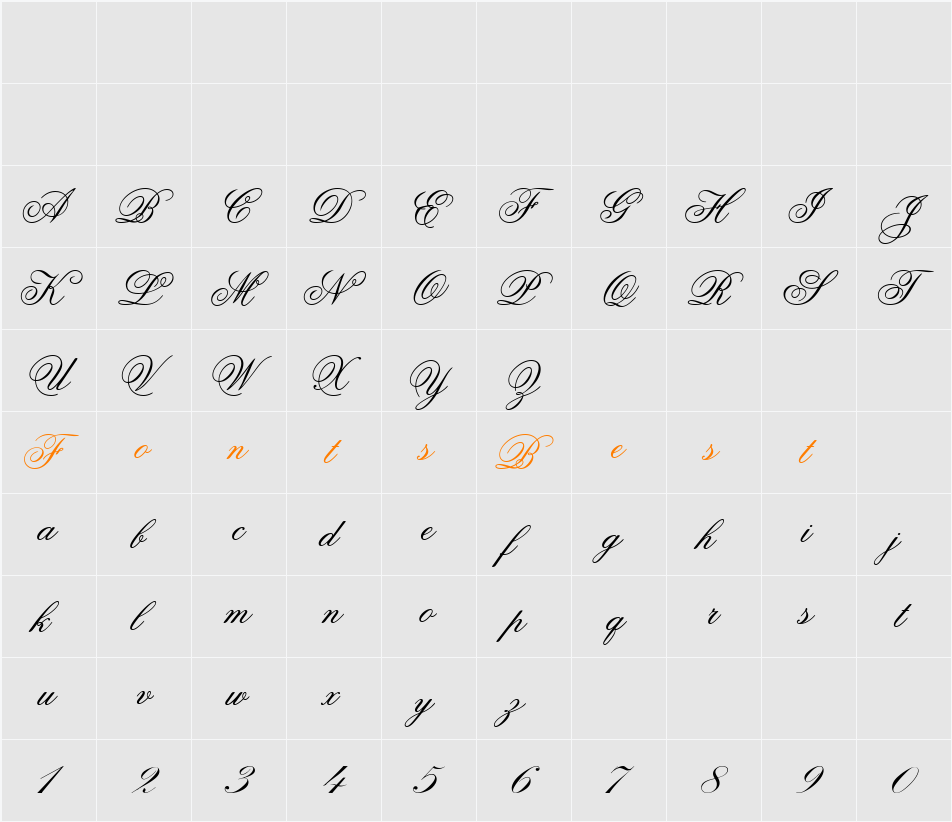 Centurion ES Character Map