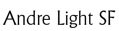 Andre Light SF Font Image