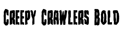 Creepy Crawlers Bold Font Image