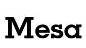 Mesa Font Image