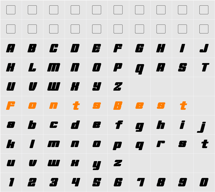 Minerva Character Map