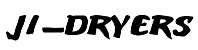 JI-Dryers Font Image