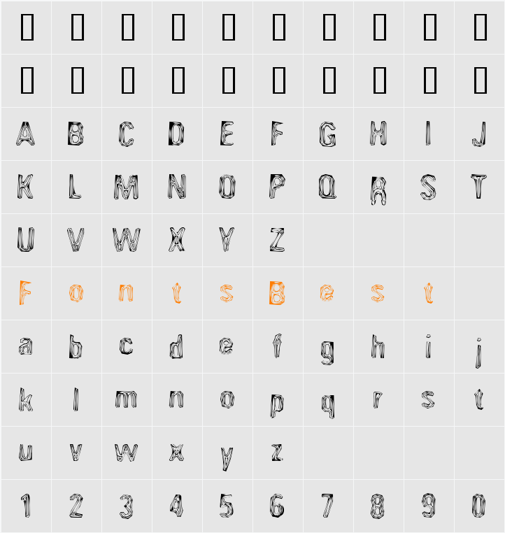 JI-Dulled Character Map