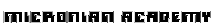 Micronian Academy Font Image