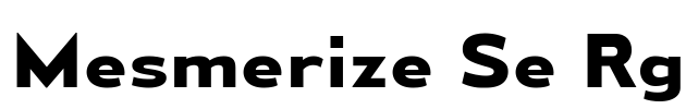 Mesmerize Se Rg Font Image