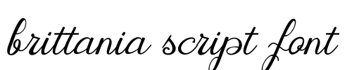 brittania script font