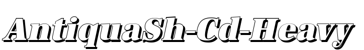 AntiquaSh-Cd-Heavy Font Image