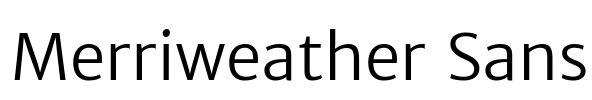 Merriweather Sans