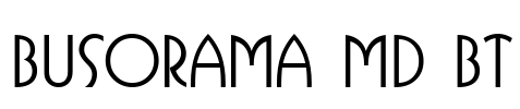 Busorama Md BT Font Image