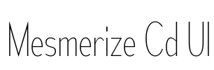 Mesmerize Cd Ul Font Image