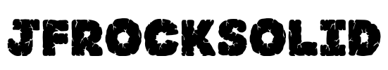 JFRockSolid Font Image