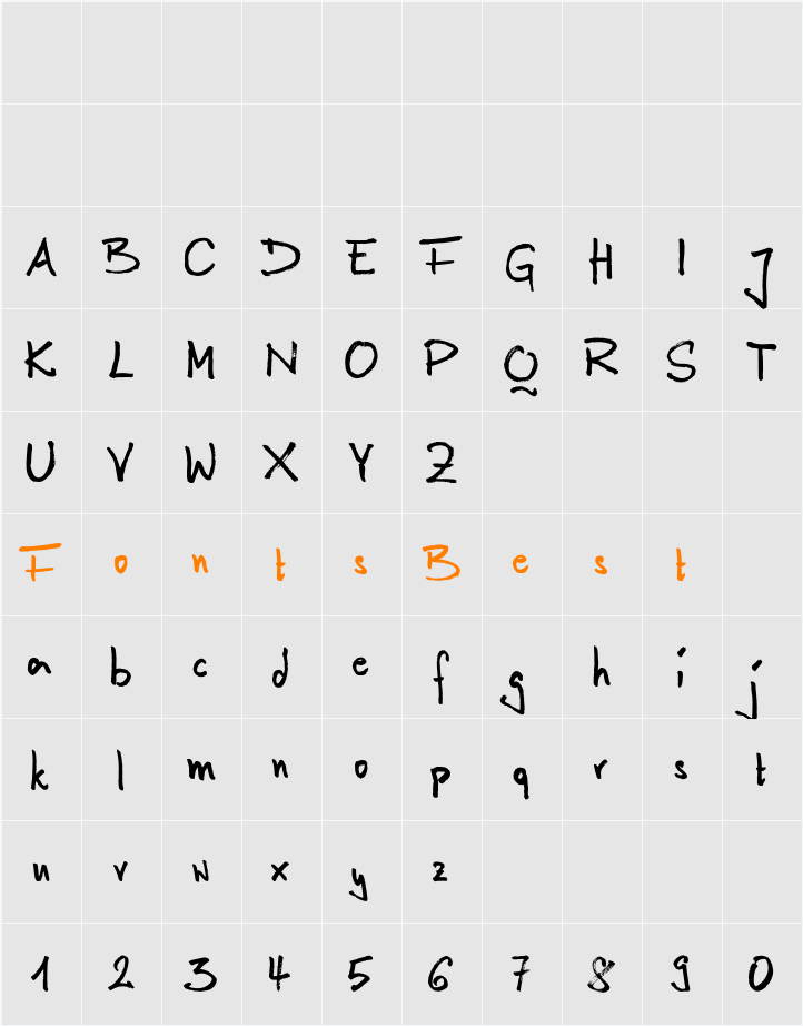 Anilin Character Map