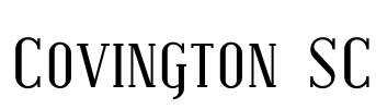 Covington SC Font Image