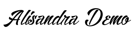 Alisandra Demo Font Image