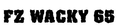 FZ WACKY 65 Font Image