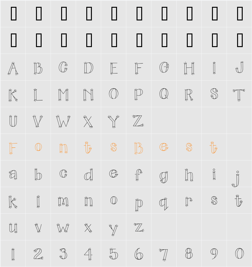 CK Spiky Classic Character Map