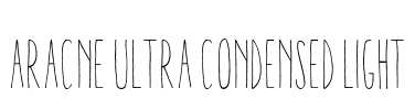 Aracne Ultra Condensed Light