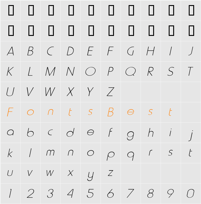 Metro Character Map