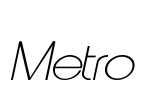 Metro Font Image