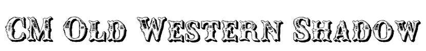 CM Old Western Shadow Font Image