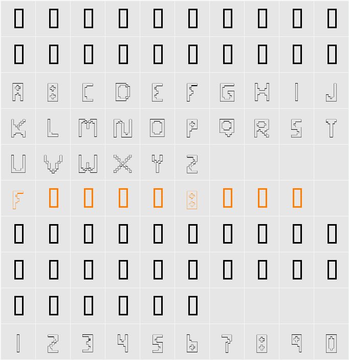 Maximum Radiation Level Outline Character Map